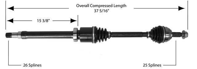 Ford focus 2001 drive axle #7